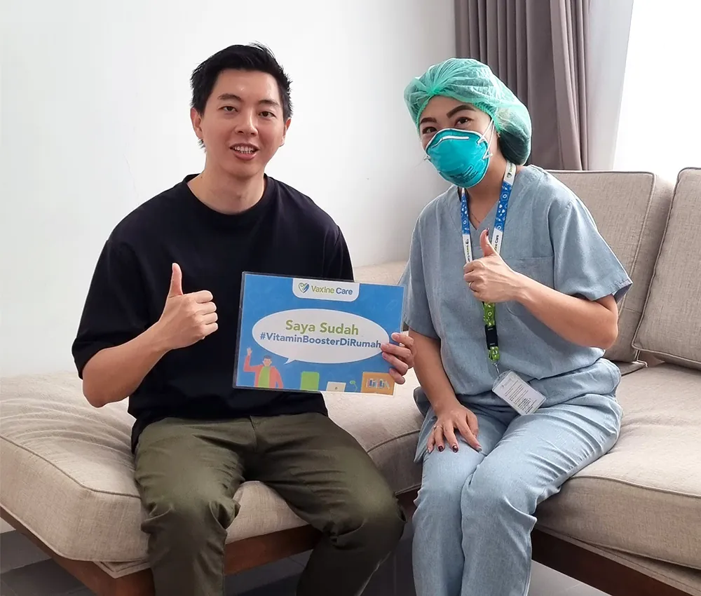 hubungi vaxine care untuk infus vitamin di rumah